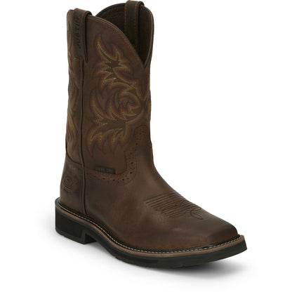 Justin Mens Driller 11" Steel Toe Boots