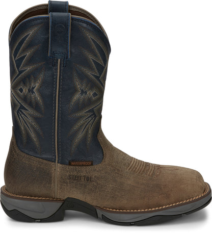 Tony Lama Mens Bartlett 11" Pull-On Steel Toe Work Boots