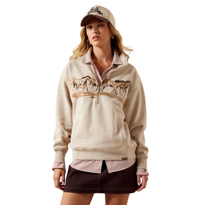 Ariat Running Wild Ladies 1/2 Zip Sweatshirt