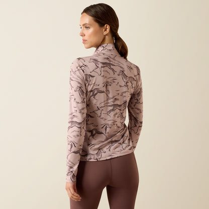 Ariat LunaVeil Ladies 1/2 Zip Baselayer Print