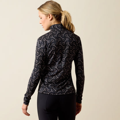 Ariat LunaVeil Ladies 1/2 Zip Baselayer Print