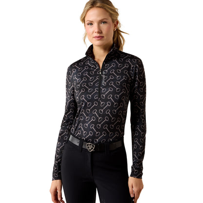 Ariat LunaVeil Ladies 1/2 Zip Baselayer Print
