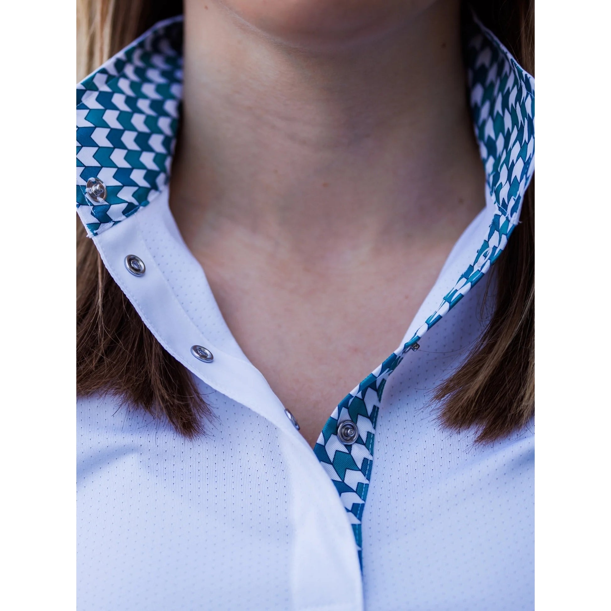 Essex Classics Ladies "Luna II" Geometric Long Sleeve Performance Show Shirt
