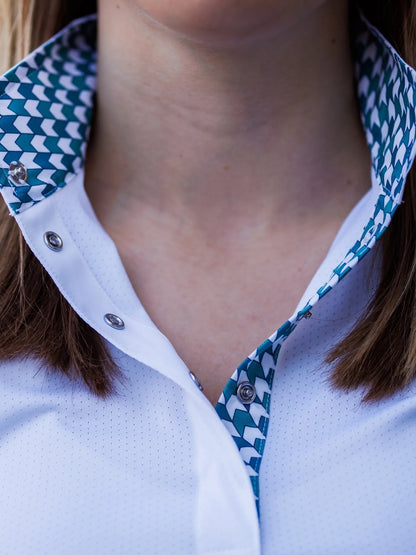 Essex Classics Ladies "Luna II" Geometric Long Sleeve Performance Show Shirt