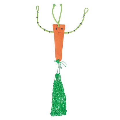 QHP Carrot Horse Toy with Hay Net