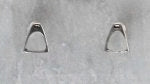 Finishing Touch Stirrup Earrings Gold Finish