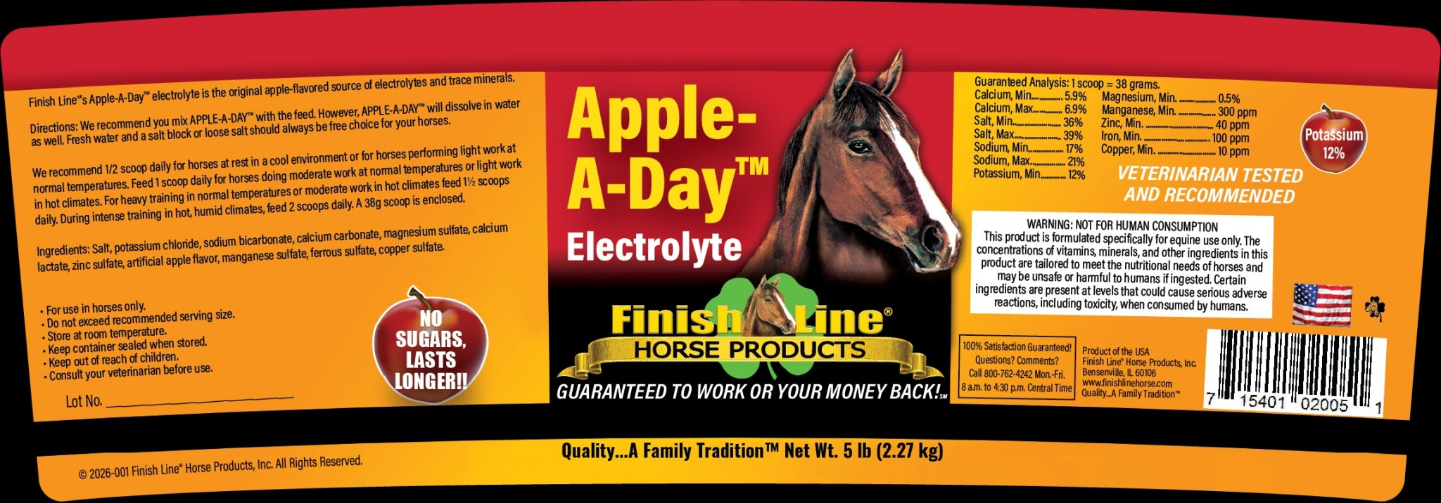 Finish Line Apple-A-Day Electrolyte Supplement