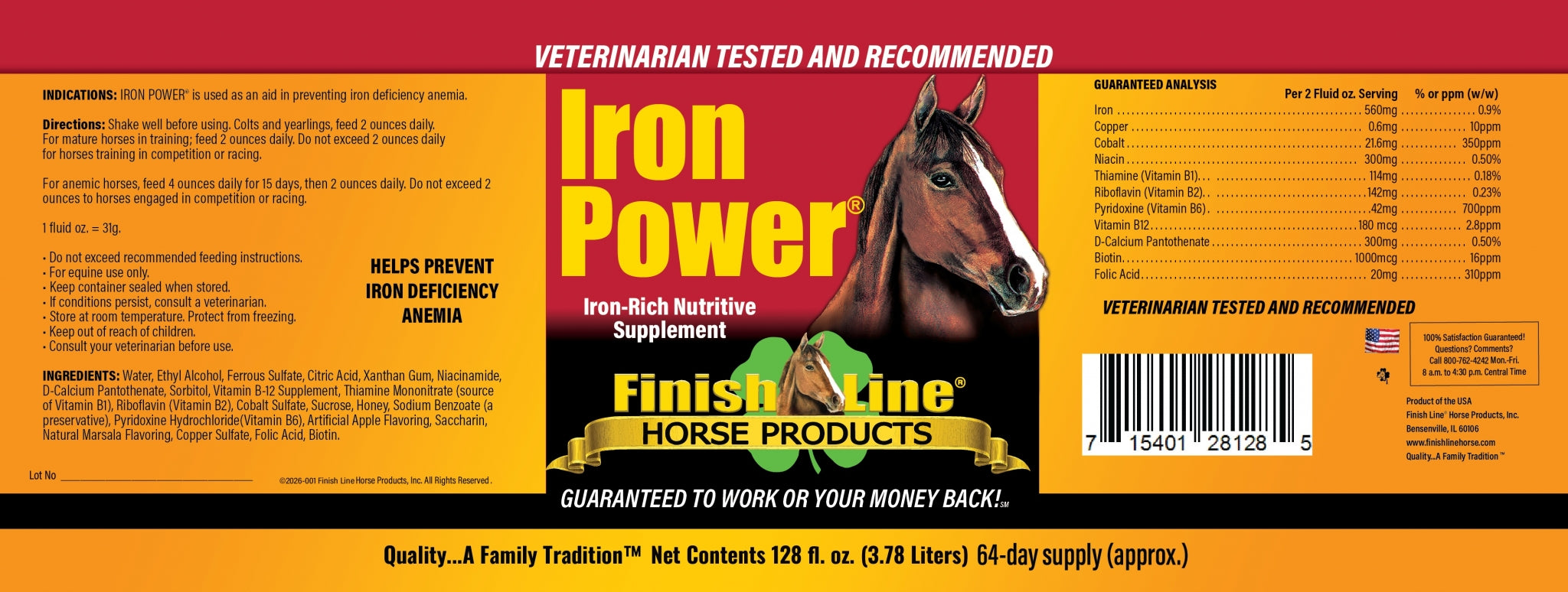 Finish Line Iron Power Horse Supplement