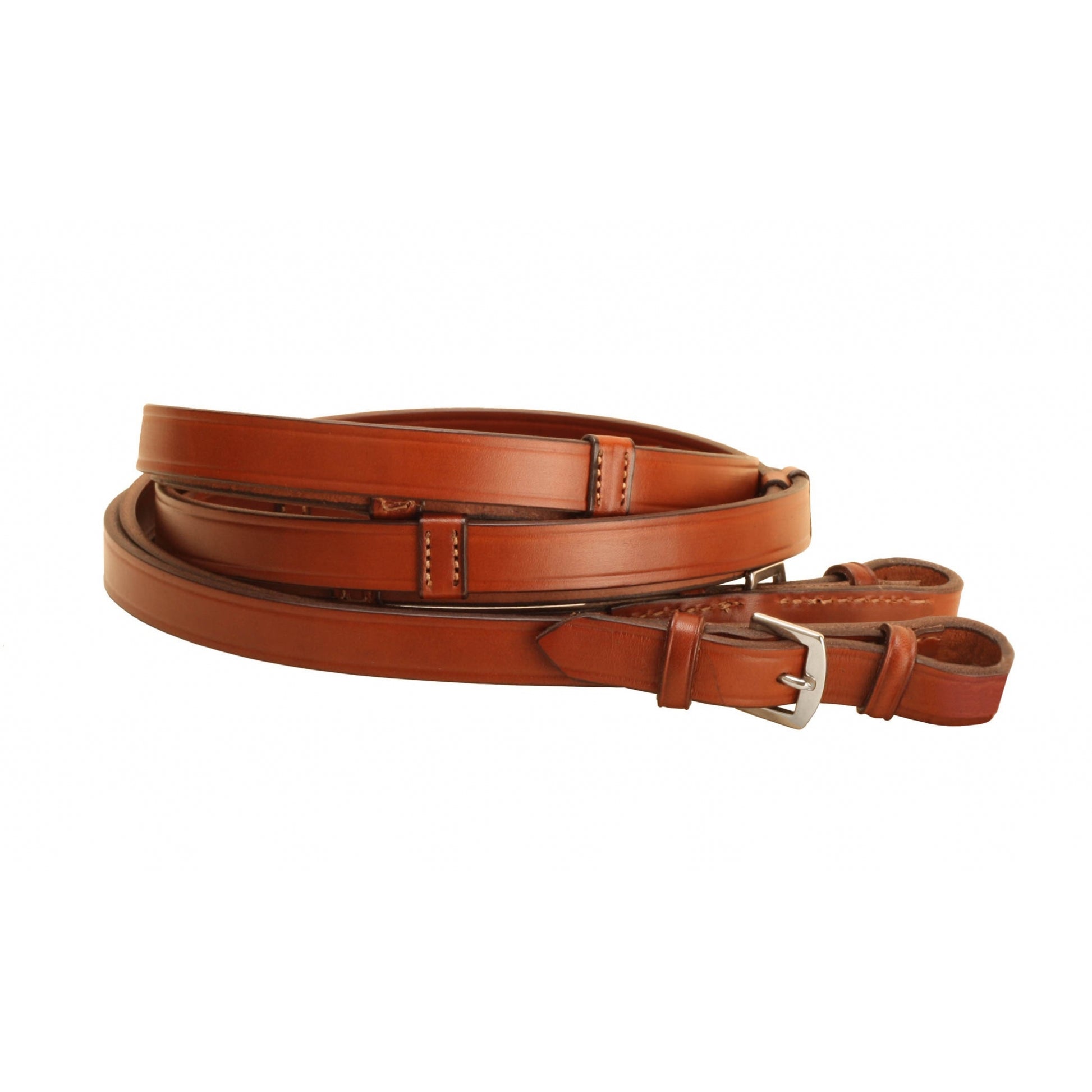 Reins with Buckle Ends And Stops 3/4in x 60in Brn