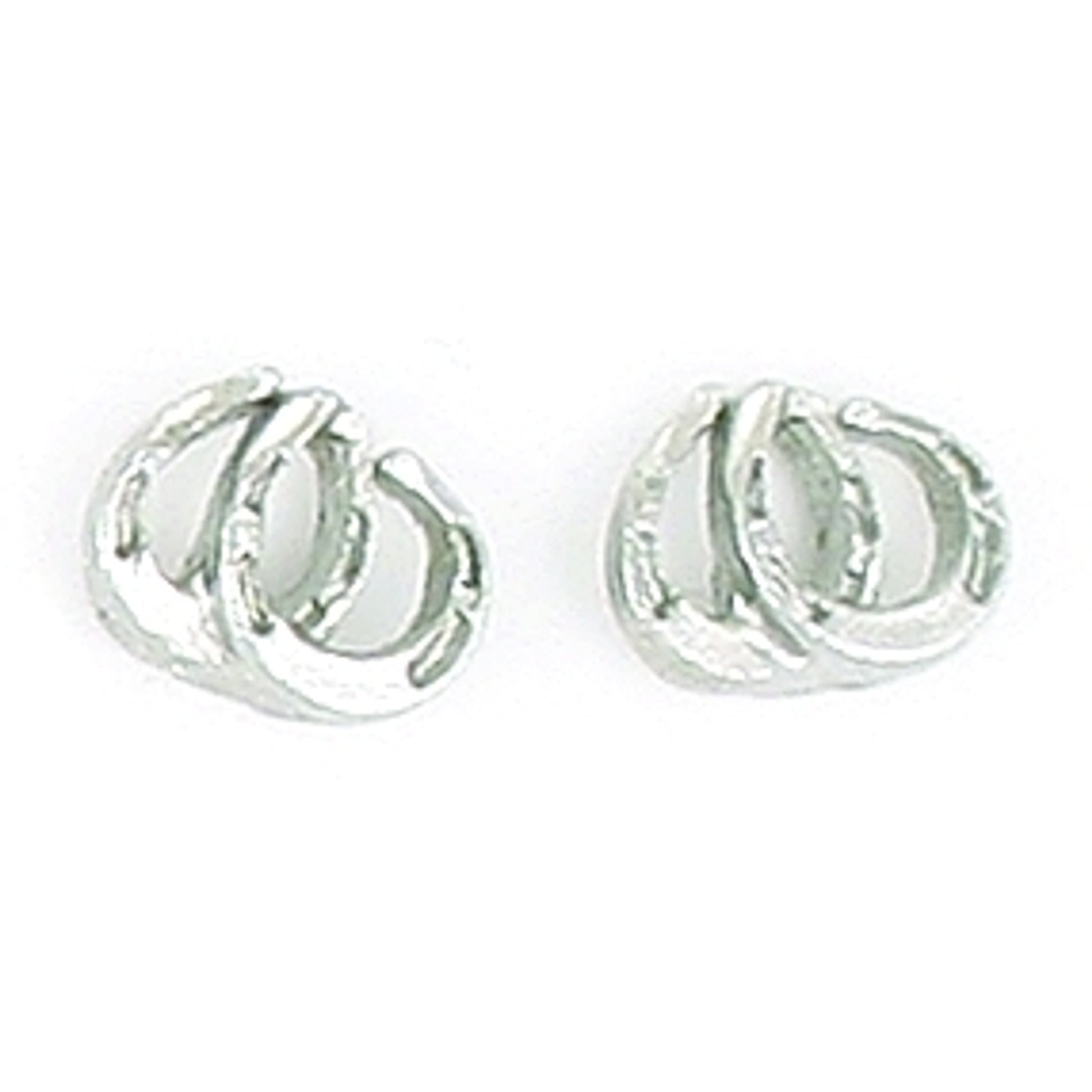 Finishing Touch Dbl Horseshoe Earrings 1/4in