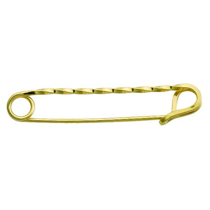 Gold Twisted Stock Pin Gold Plated One Size