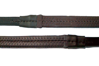 Nunn Finer Fine Pimple Rubber Reins 3/4x60 Blk