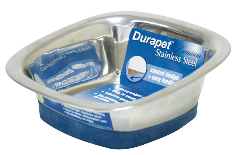Durapet Square Stainless Steel Bowls
