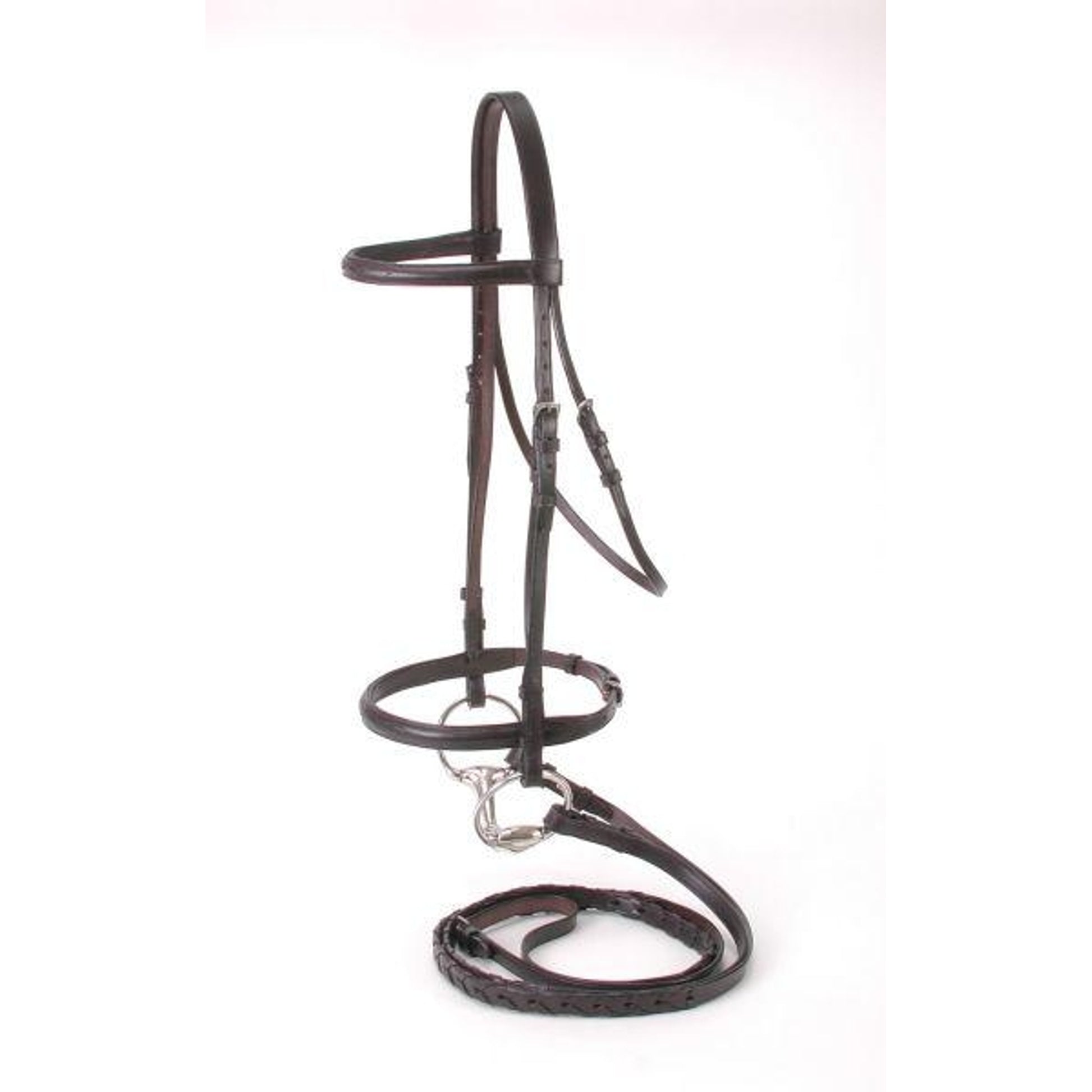 Premium Leather Raised Snaffle Bridle Fancy