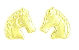 Finishing Touch Regal Horse Head Earrings Silver