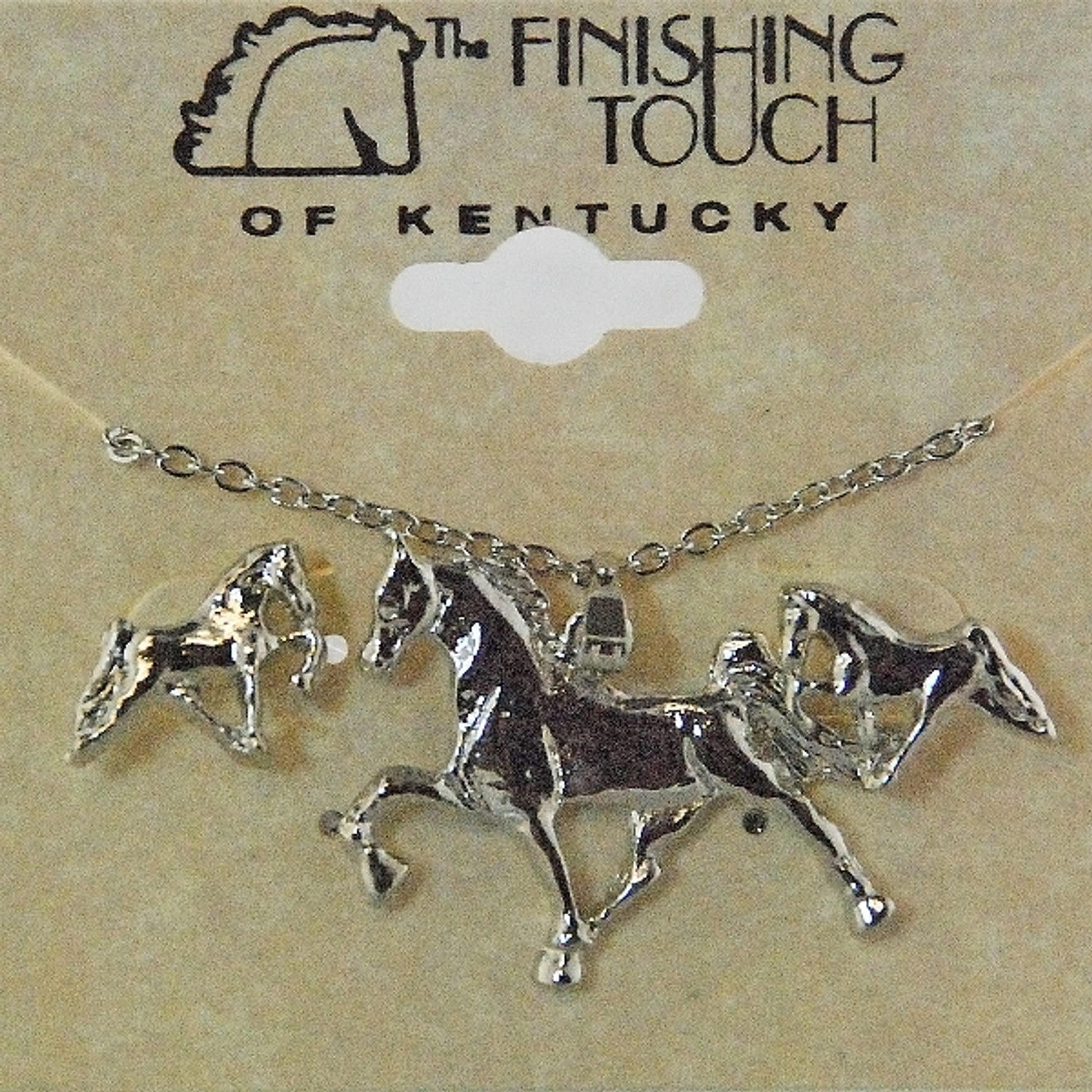 OPEN BOX Finishing Touch Walking Horse Gift Set - Silver Finish