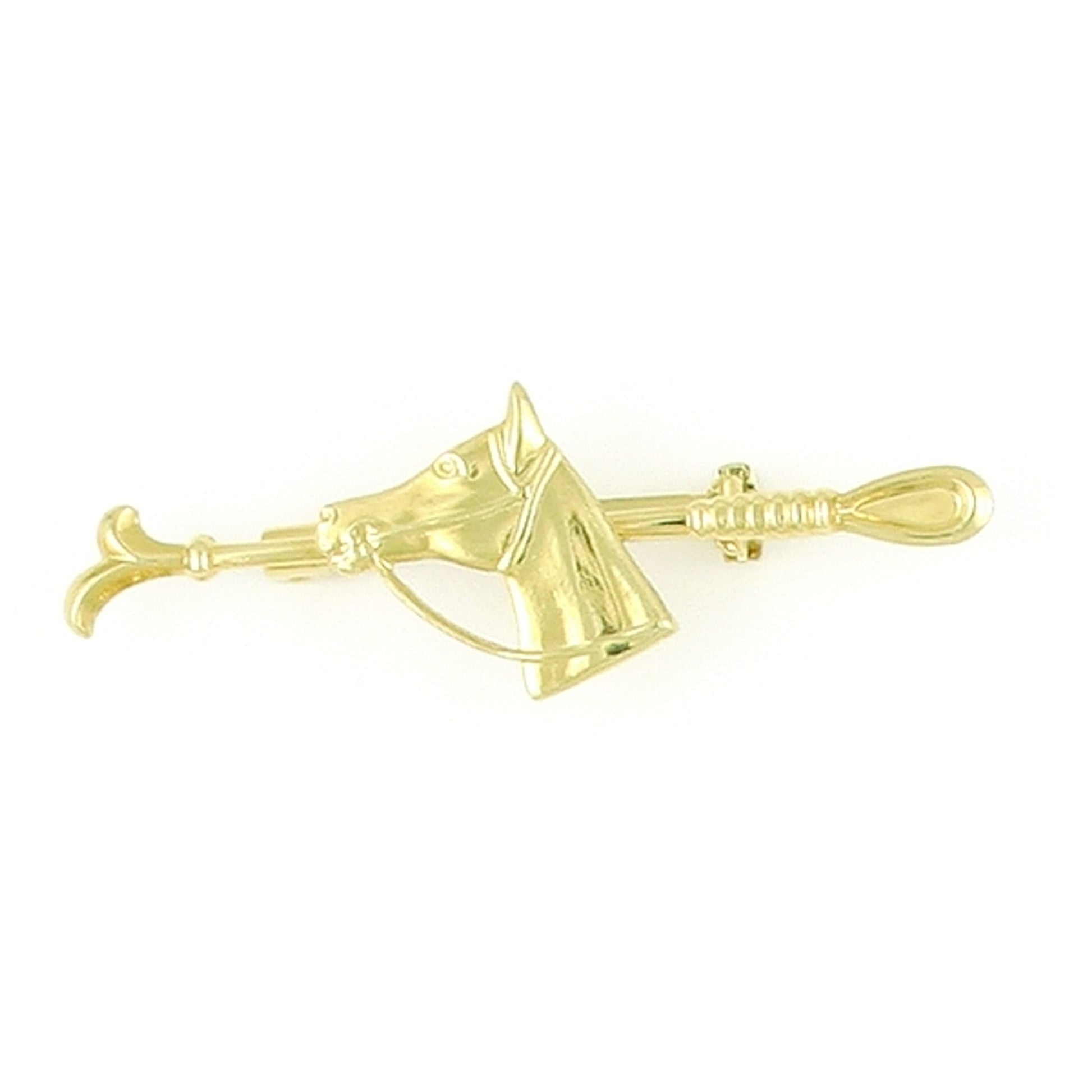 Finishing Touch Riding Crop with Horse Head Stock Pin