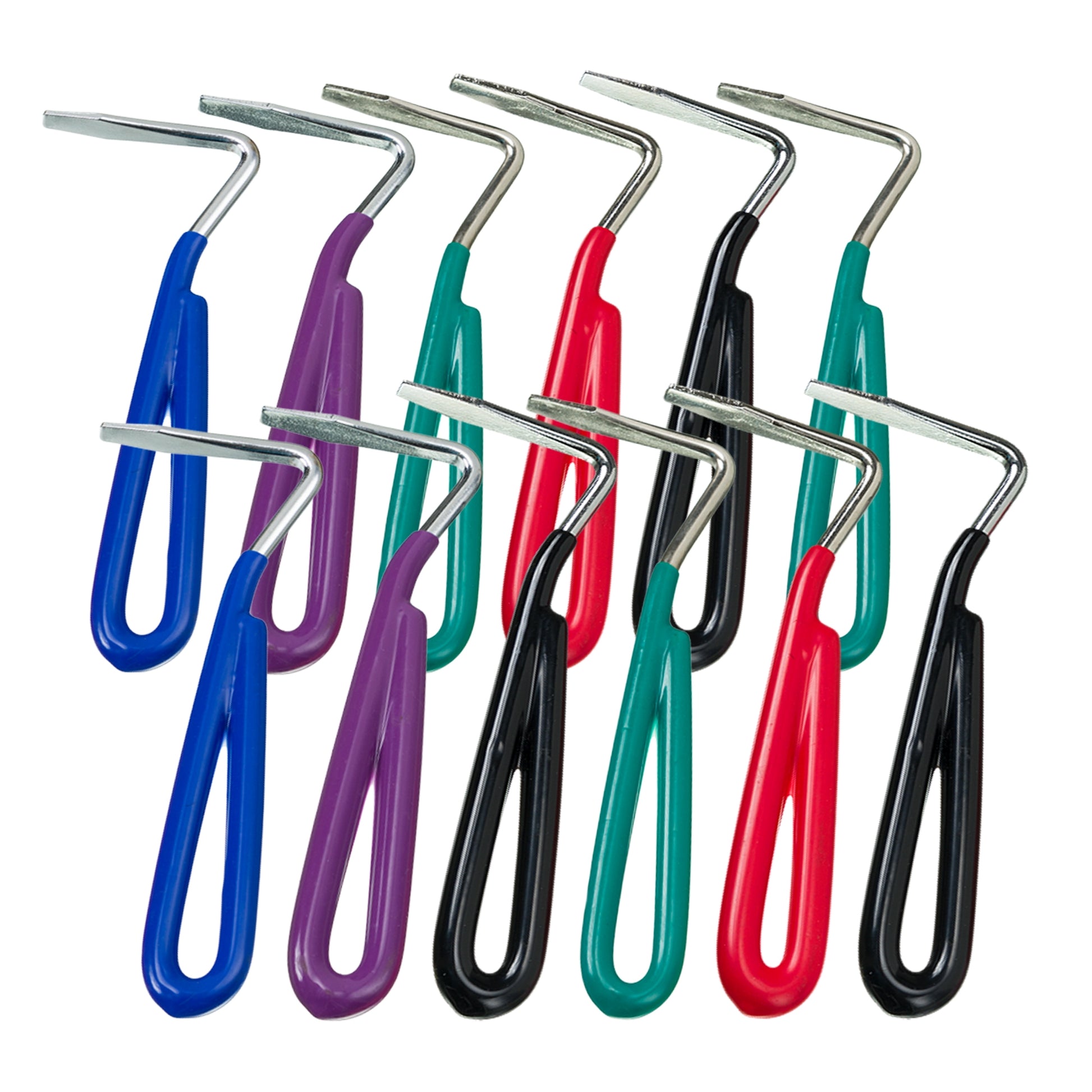 Tough1 Vinyl Handle Metal Hoof Picks 12 Pack