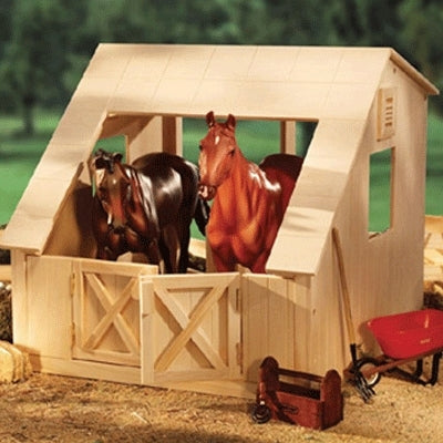 Breyer Wood 2 Stall BarnBk/Wh