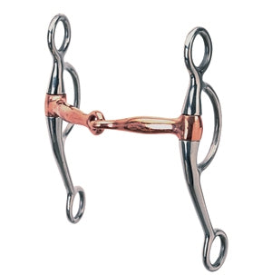Weaver SS Copper Snaffle Double Rein Bit
