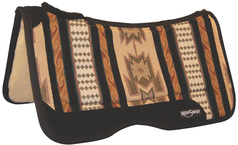 Reinsman Comfort Flex Herculon Fleece Pad-Norville/Dallas Green with Black Print
