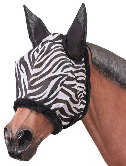 Tough1 Zebra Mesh Fly Mask
