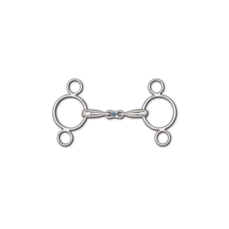 Toklat Hollow Mouth Frenchlink Snaffle 3Ring Gag 5