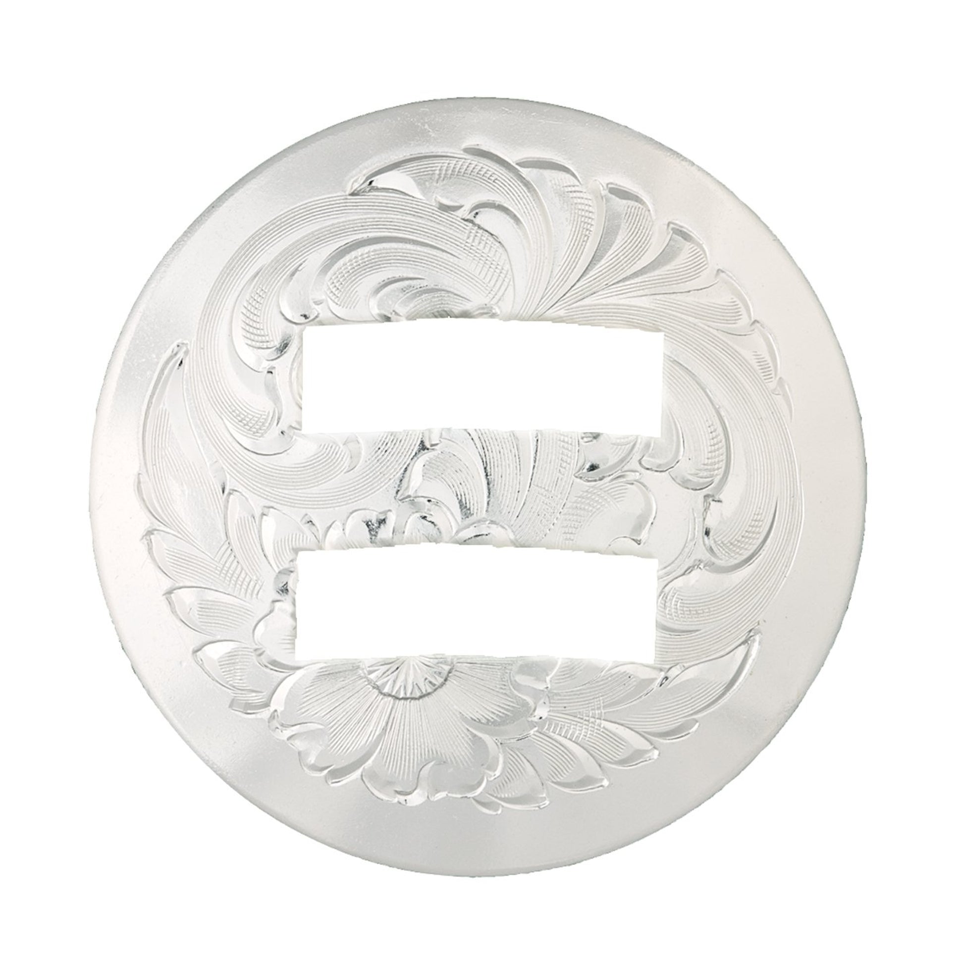 ClearEdge Silver Engraved Concho/Slot 1.5 Sil