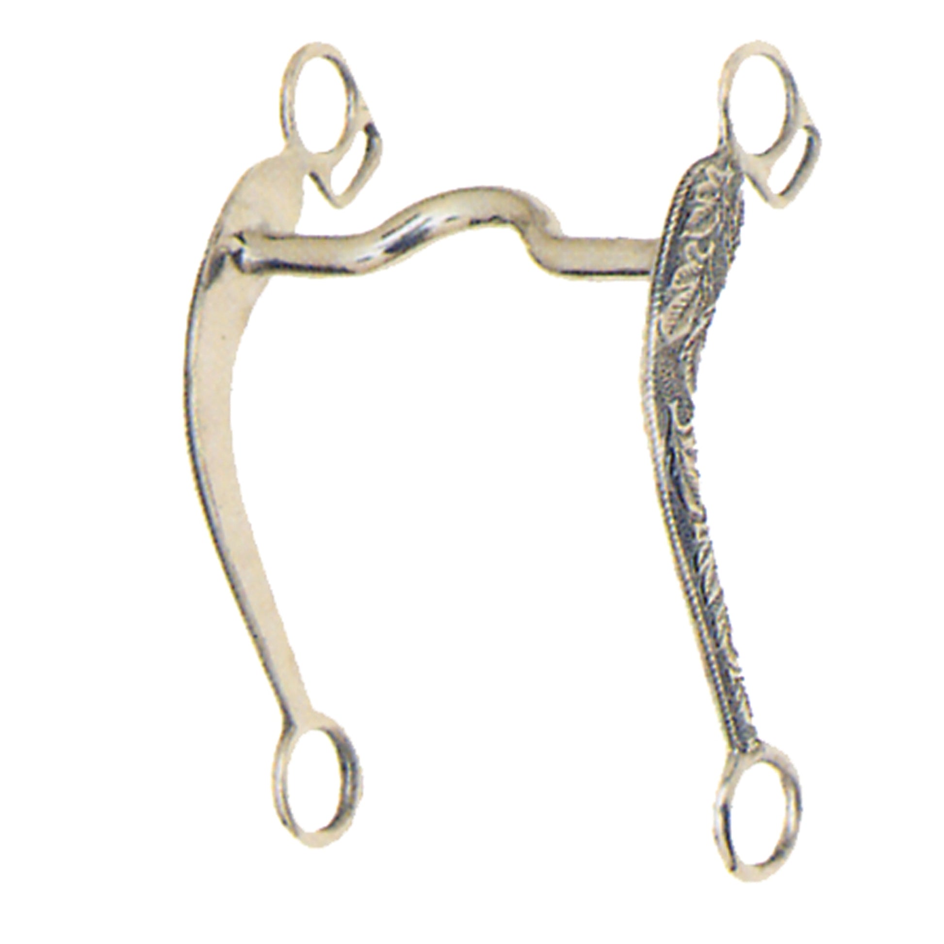 Circle Y Oak Leaf Engraved Show Bit