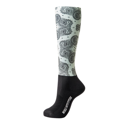 Noble Equestrian Ladies' Over The Calf Peddies - Ice Bandana
