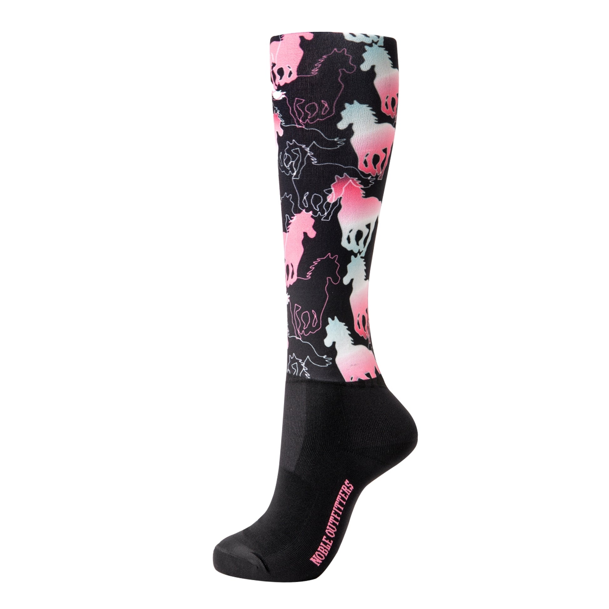 Noble Equestrian Ladies' Over The Calf Peddies - Ice Bandana