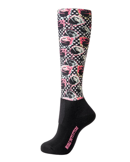 Noble Equestrian Ladies' Over The Calf Peddies - Ice Bandana