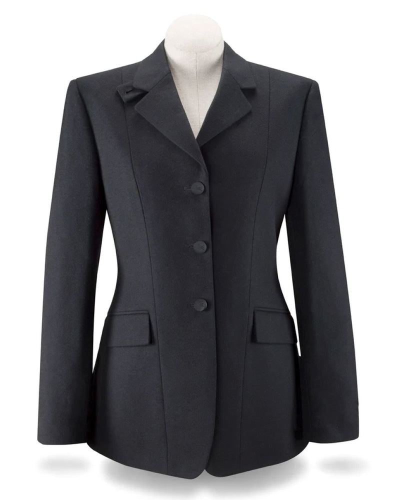 Rj Classics Ladies 3Button Melton Hunt Coat 14R Bk