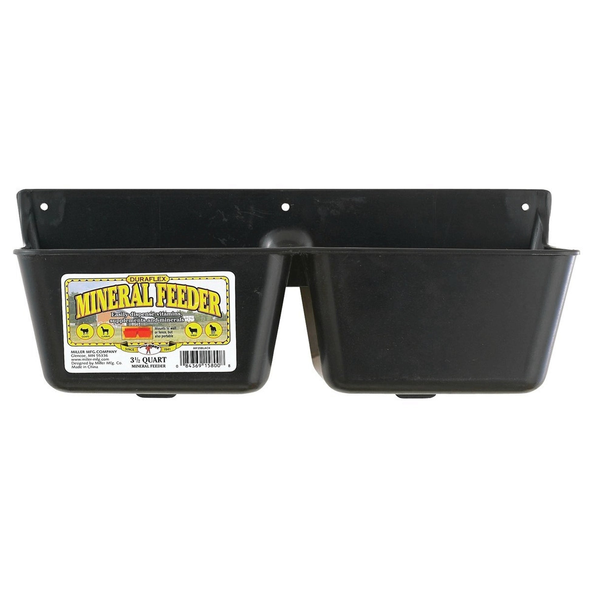 Mineral Feeder Black 3.5 Quart
