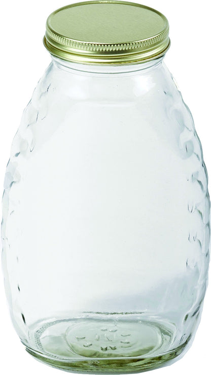 Little Giant Glass Honey Jar Lids 16Oz/12Pak