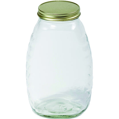 Little Giant Glass Honey Jar Lids 16Oz/12Pak