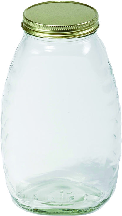Little Giant Glass Honey Jar Lids 16Oz/12Pak