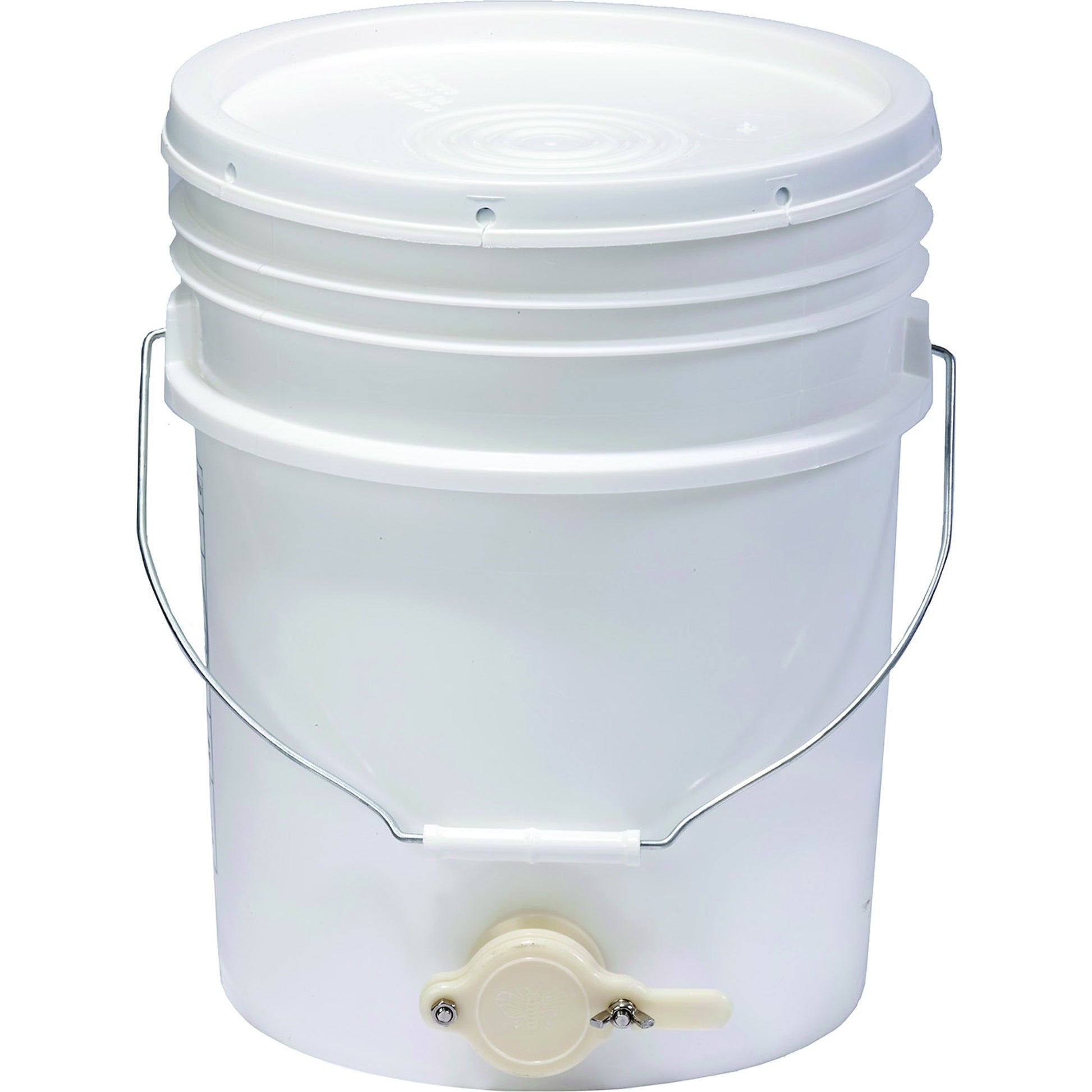Little Giant Plastic Honey Bucket 5 Gallon White