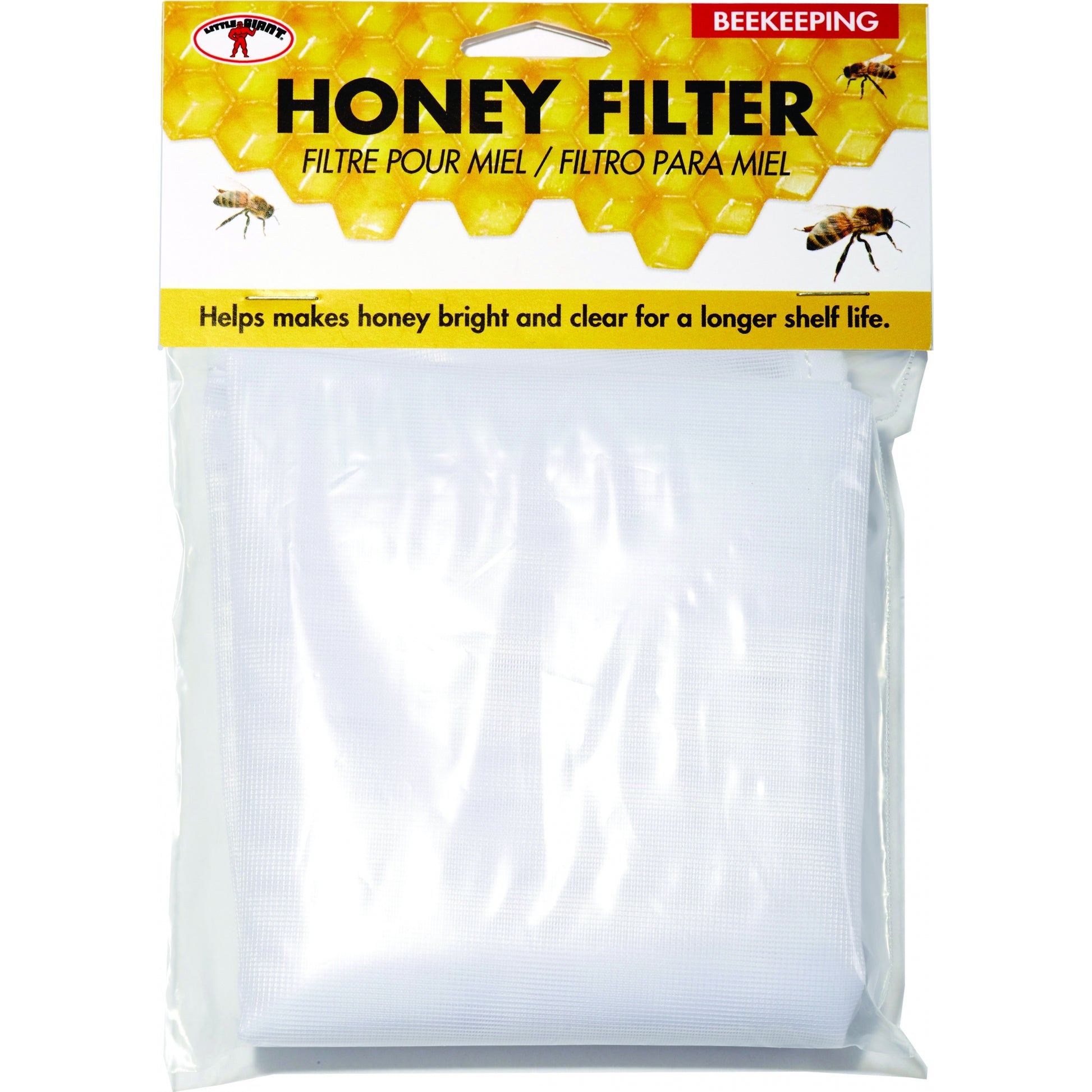 Little Giant Fabric Honey Strainer 5 Gal White