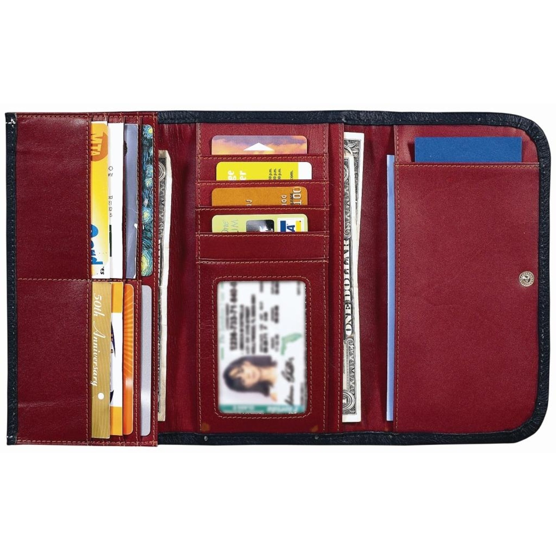 AMERICAN WEST Annie's Secret Tri-Fold Wallet - Chocolate Brown