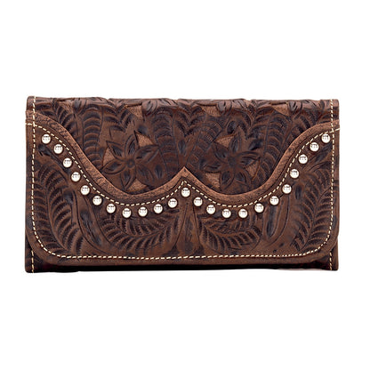 AMERICAN WEST Annie's Secret Tri-Fold Wallet - Chocolate Brown