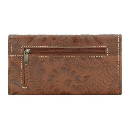 AMERICAN WEST Canyon Creek Tri-fold Wallet - Golden Tan