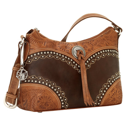 AMERICAN WEST Chestnut Ridge Zip-Top Shoulder Bag