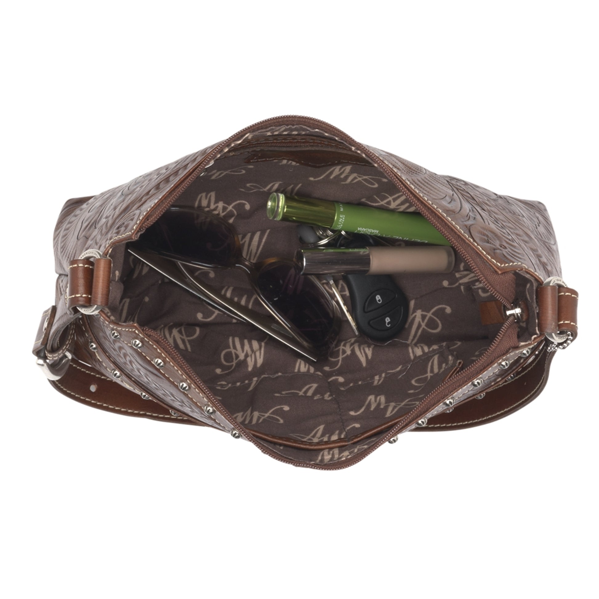AMERICAN WEST Chestnut Ridge Zip-Top Shoulder Bag