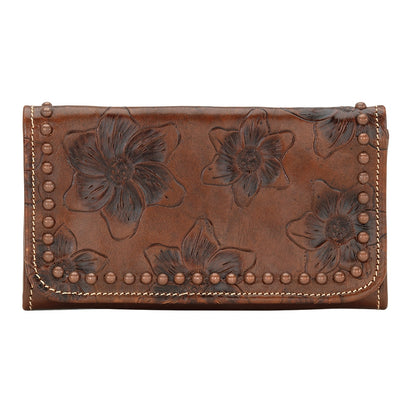 AMERICAN WEST Flower Child Tri-Fold Wallet - Dusty Rose
