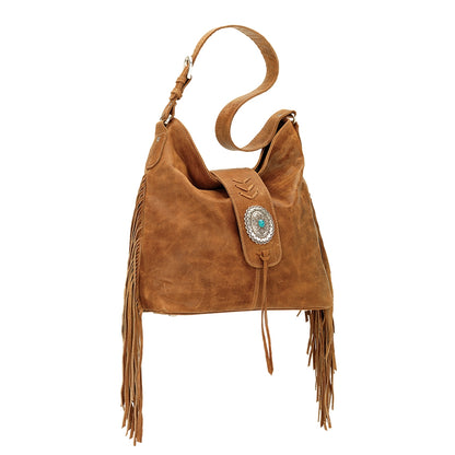 AMERICAN WEST Seminole Soft Slouch Shoulder Bag - Charcoal