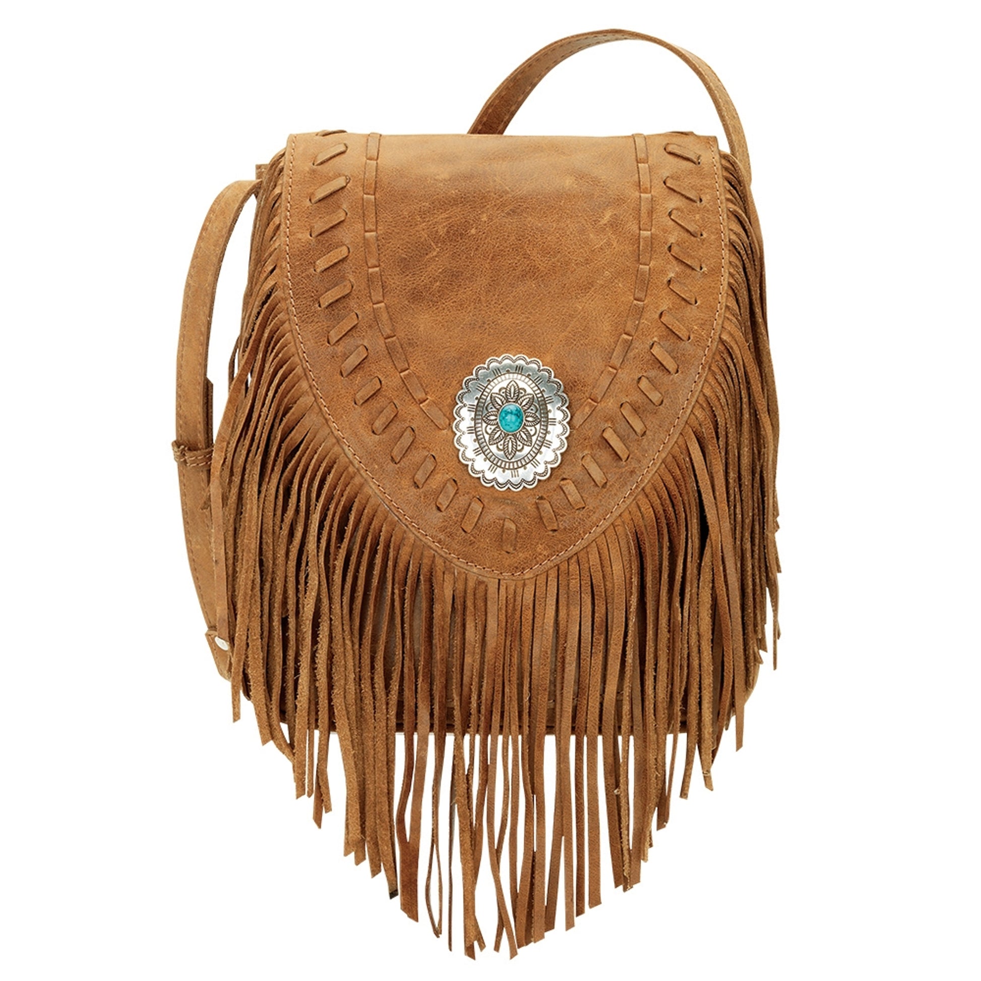 AMERICAN WEST Seminole Soft Crossbody Fringe Bag