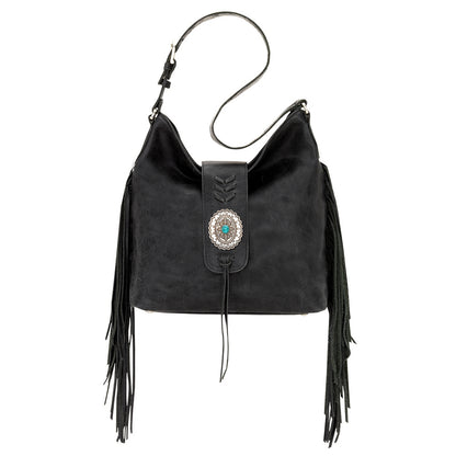 AMERICAN WEST Seminole Soft Slouch Shoulder Bag - Charcoal