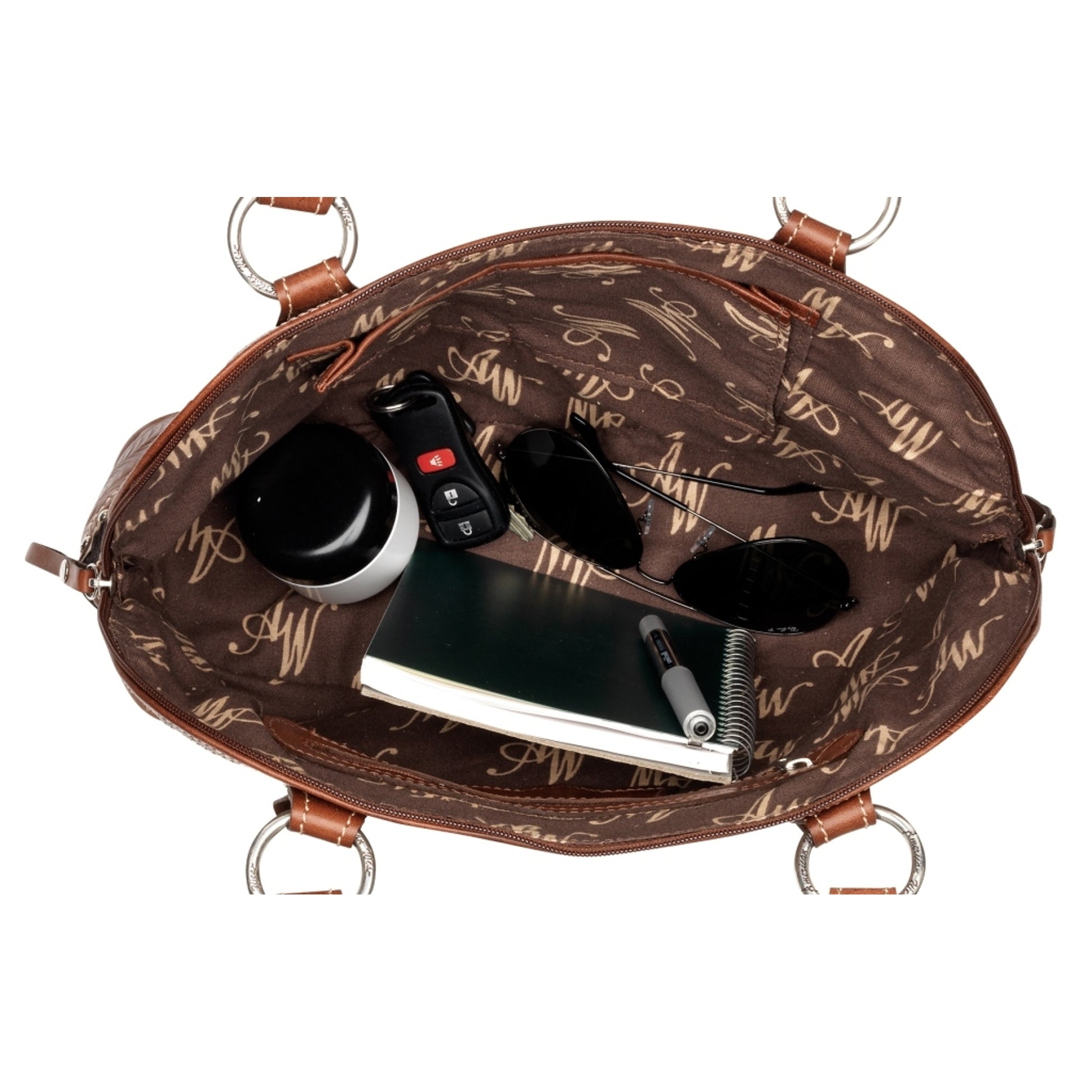 AMERICAN WEST Sierra Zip-Around Satchel and Crossbody Bag