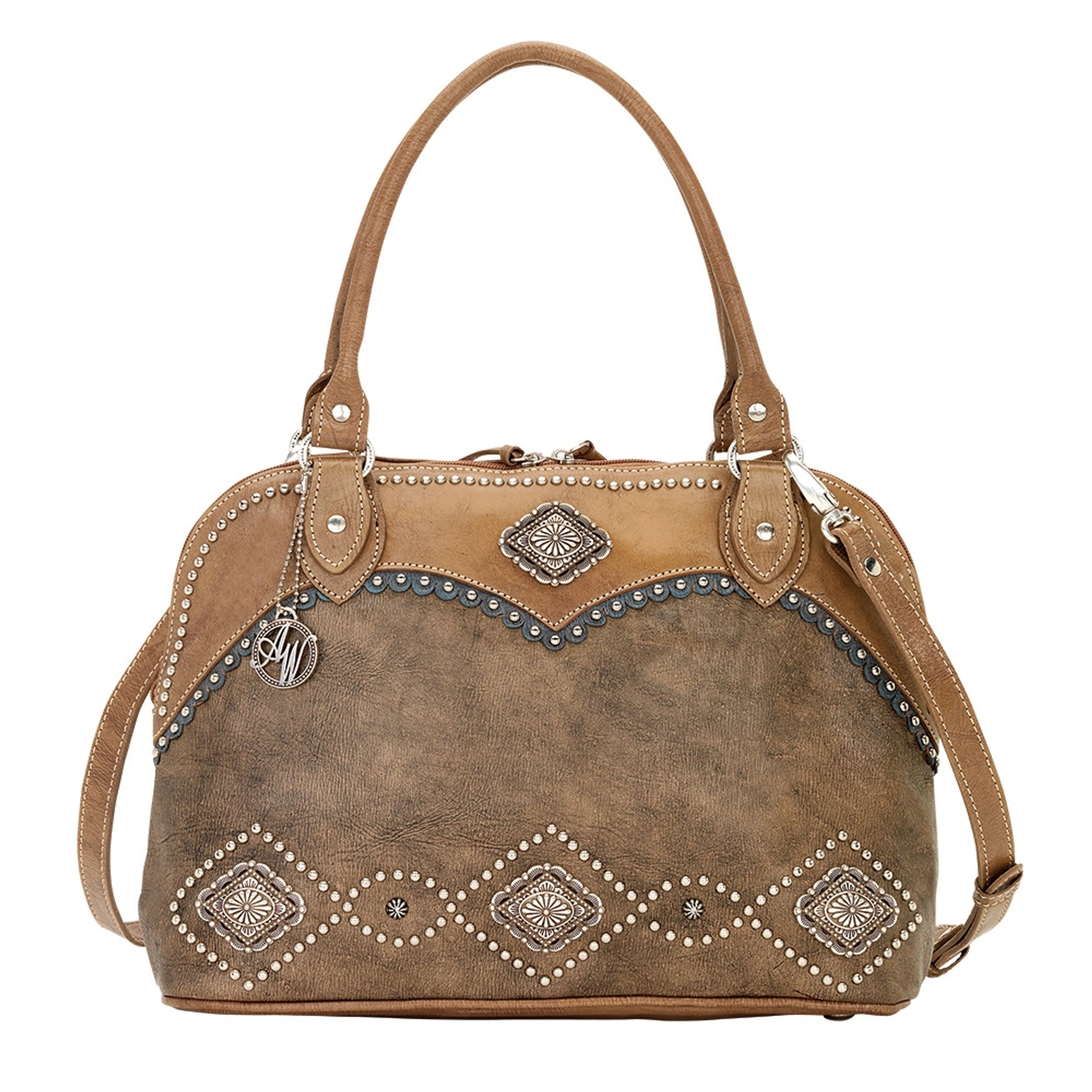 AMERICAN WEST Sierra Zip-Around Satchel and Crossbody Bag